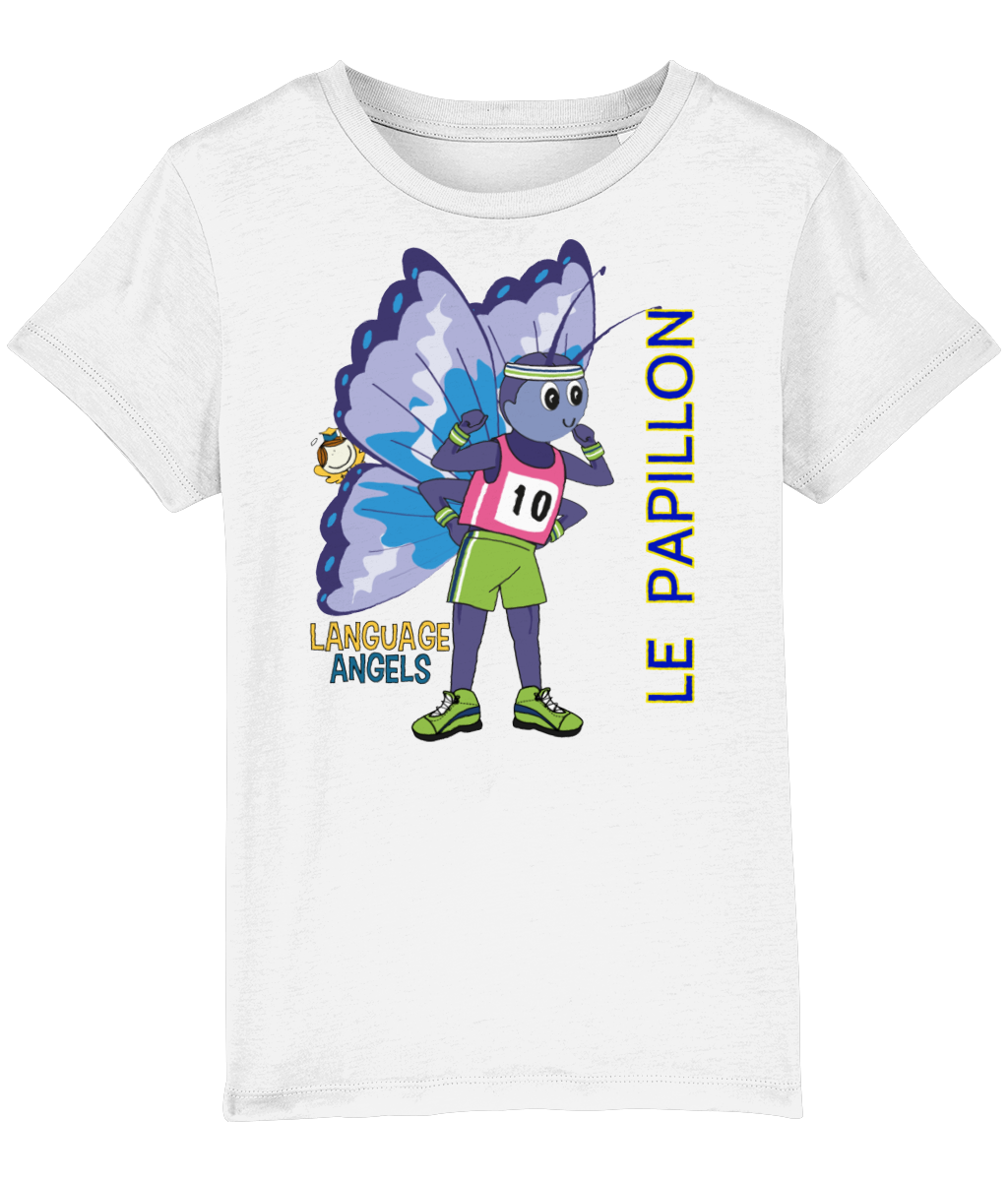 French BUTTERFLY Language Angels T-Shirt