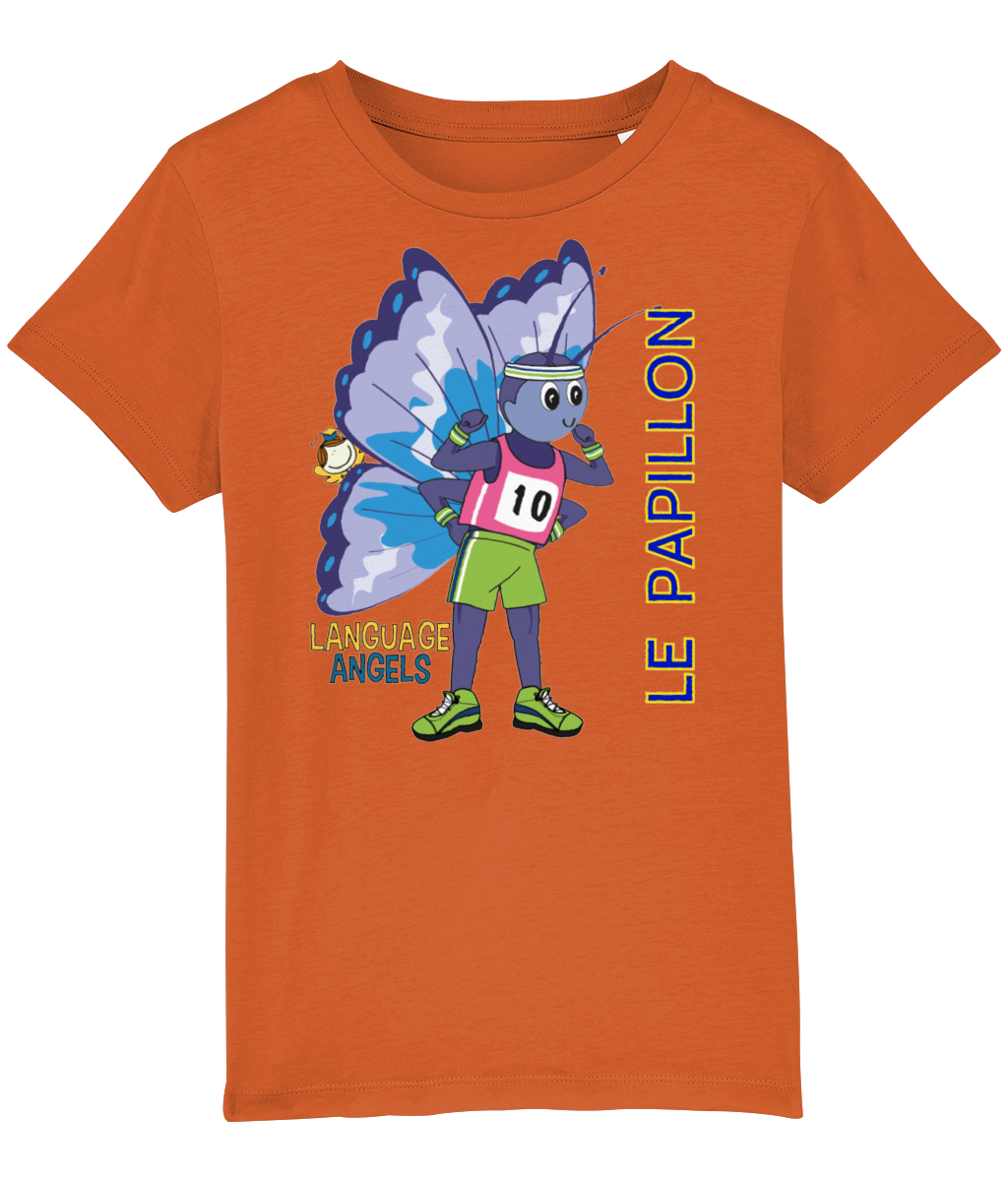 French BUTTERFLY Language Angels T-Shirt