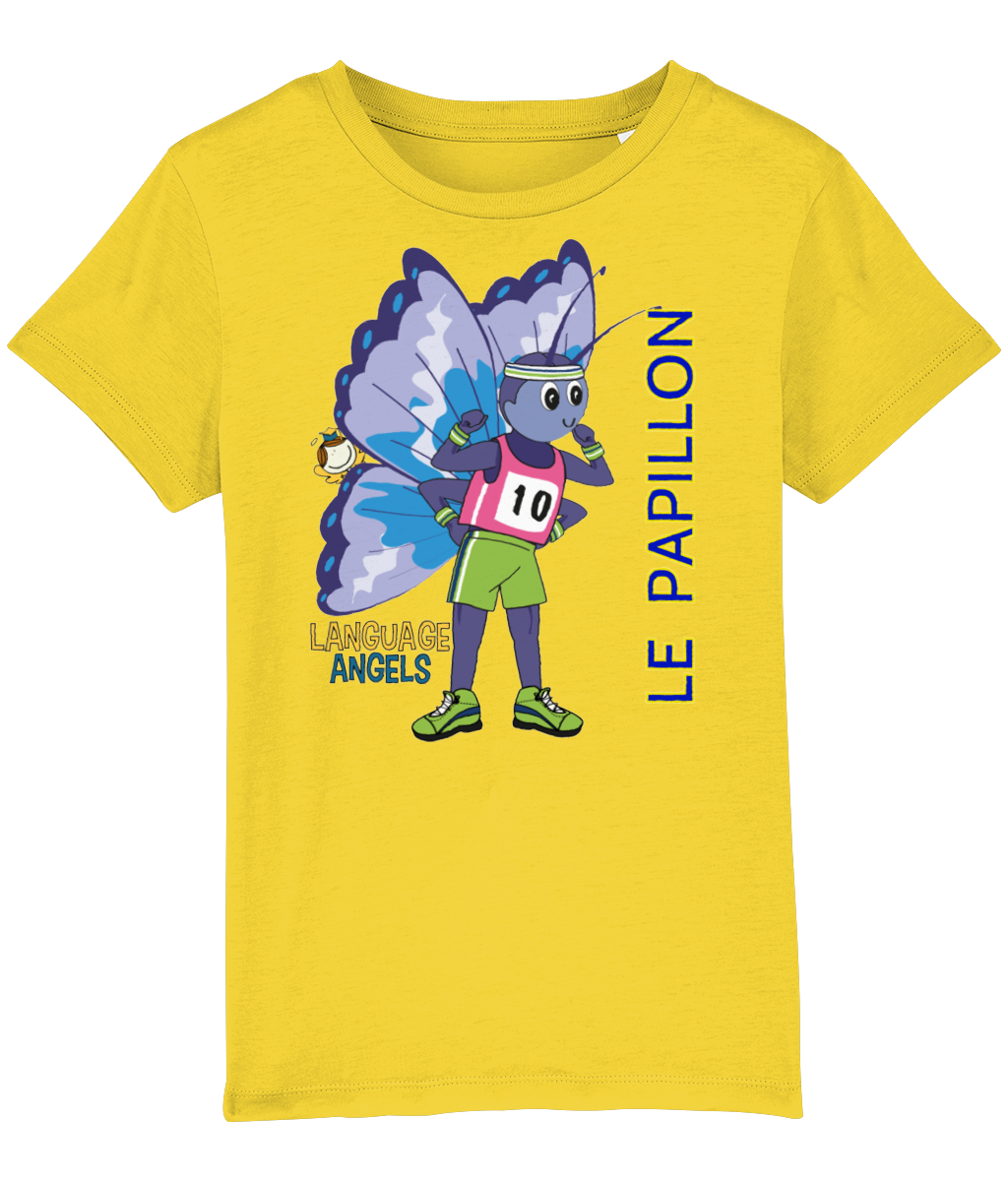 French BUTTERFLY Language Angels T-Shirt