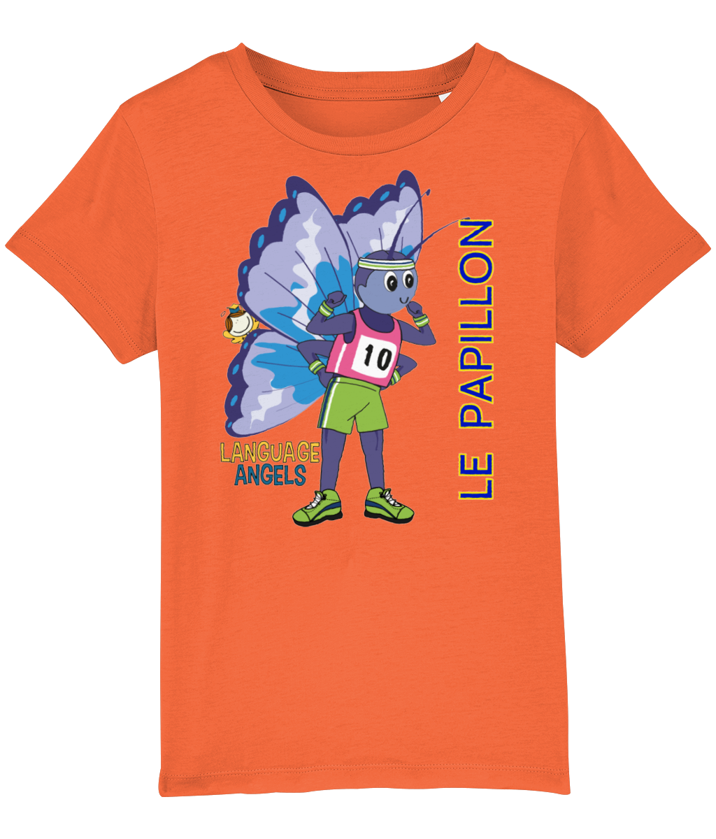 French BUTTERFLY Language Angels T-Shirt