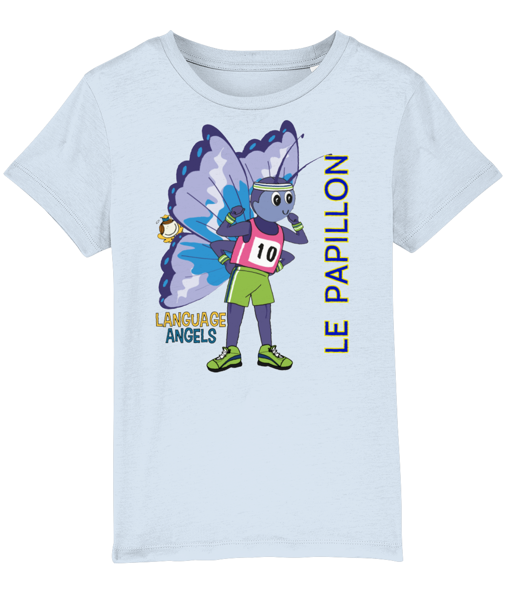 French BUTTERFLY Language Angels T-Shirt