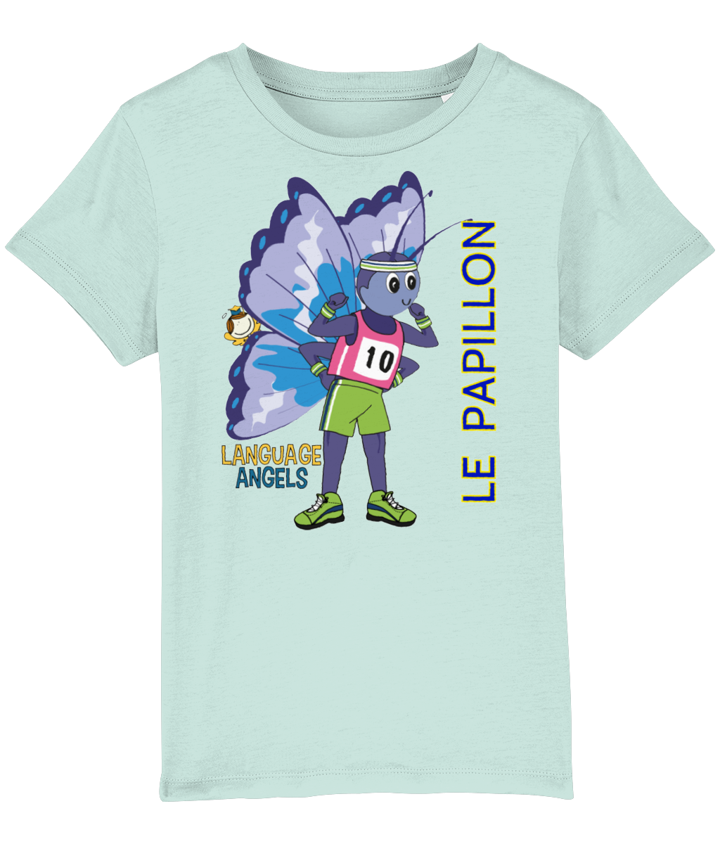 French BUTTERFLY Language Angels T-Shirt