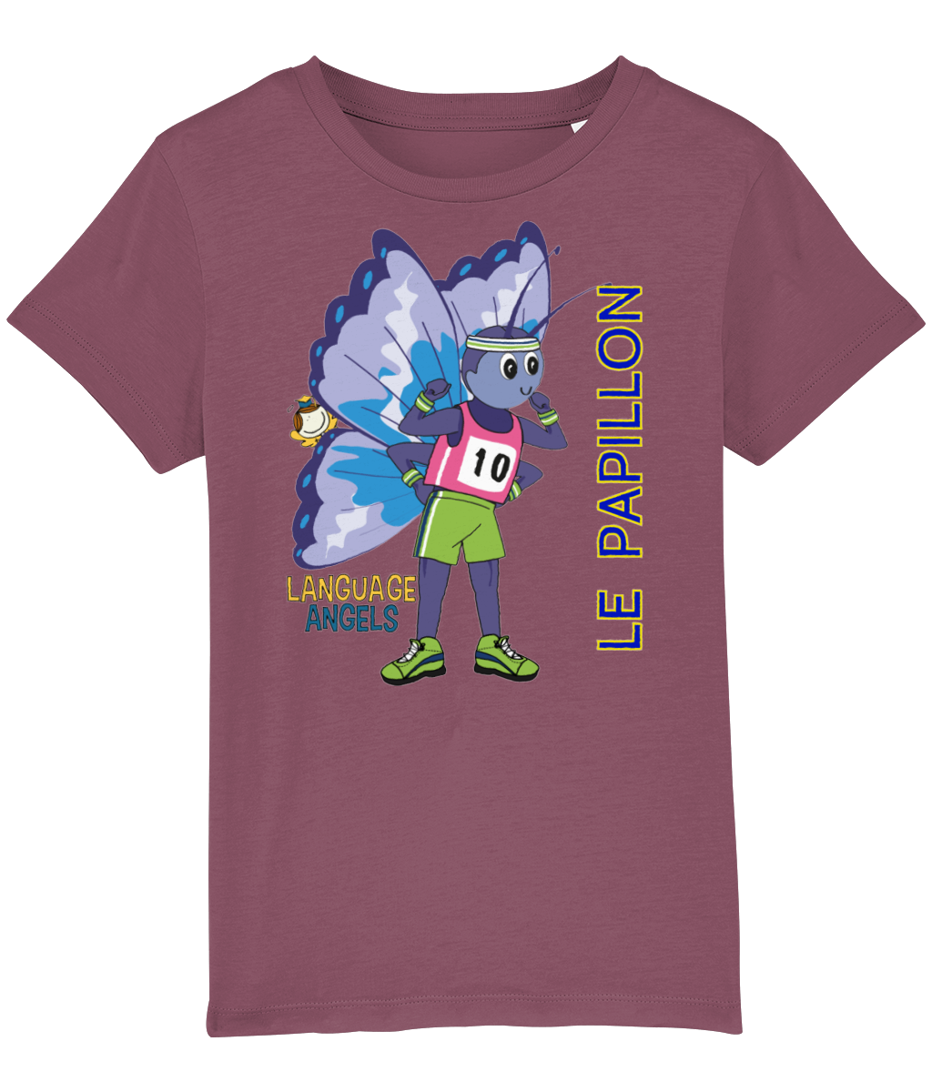 French BUTTERFLY Language Angels T-Shirt